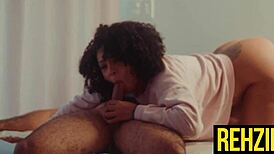 sharing bed with fat bbw boss turns rough interracial fuck ending in huge facial cumshot!