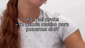 Teen Handjob Squeezes Teacher's Load In School Heat!!