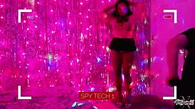 Nympho stripper Maxine X rides big black cock deepthroat doggystyle squirts rough for extra tip party