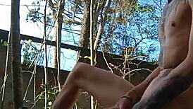 i filmed cumming hard in public backyard full vid