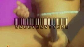 Christina's Ebony Tits Bounce Riding Tattoo Dildo Reverse Cowgirl Homemade