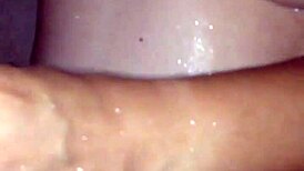 she steps in the shower soaping her big tits and ass