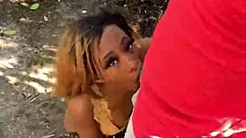 Holy Shit! Quickie Beach Pound with Huge Cock Deepthroat Cumshot!