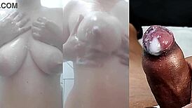 Watch my tiny-dicked foreskin jerks and her young pussy squirt fest part 13 💦😩