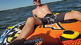 Hot athletic couple fucking wildly on jetski!