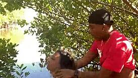 Holy Shit! Quickie Beach Pound with Huge Cock Deepthroat Cumshot!