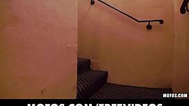 Ex-Girlfriend's Homemade Striptease on Anniversary Pole in Heels Fishnets