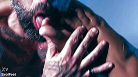 Sexy Latina BBW's Feet Make Fat Cock Explode in Cum