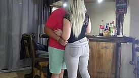 Stepmom's perfect pink PUSSY waxed then creampied deep