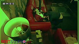 Voyeur student spies teacher fucking in panties and pantyhose during party