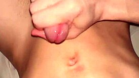 young twink's massive shaft throbs begging for sweet release