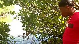 Holy Shit! Quickie Beach Pound with Huge Cock Deepthroat Cumshot!