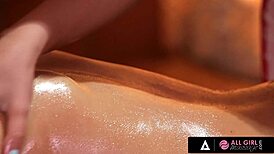 busty masseuse august ames facefucked oiled tits during client massage