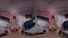 in this dark room vr i blow out candles while sucking hard cock pov style