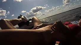 Hot athletic couple fucking wildly on jetski!