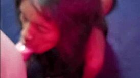 yo petite ebony queen slurps grandpa's thick cock then bends for doggystyle pounding