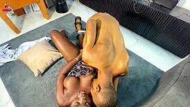 step sis with fat ebony ass seduces bro into taboo black slut fuck fest