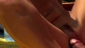 damn this pretty blonde nympho rides multiple cocks in outdoor gangbang under full sun 🌞🍆💦 she takes 'em all doggystyle bent over!