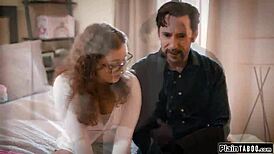 naughty college coed trades dirt for old man's big cock deepthroat domination