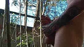 i filmed cumming hard in public backyard full vid
