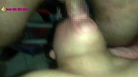 Bisexual Couple Gives Double Cock Sucking Blowjob