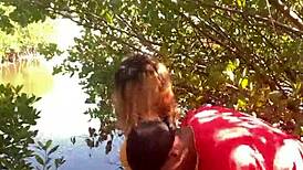 Holy Shit! Quickie Beach Pound with Huge Cock Deepthroat Cumshot!