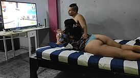 Best friend catches wife cheating puta on hidden cam milf big tits bbw orgasm!