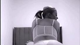 teen british coed squirts toys pussy in horny webcam solo fun!