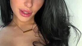 teen british coed squirts toys pussy in horny webcam solo fun!