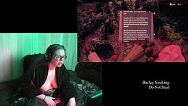 Naked Big Natural Tits BBW Brunette Long Hair Night Springs Playthrough