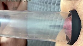 vacuum pumps swollen pussy then fingers fuck it deep