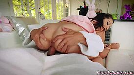 boss's petite stepdaughter rides stepdad and stepuncle cocks taboo style