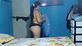 Wow! My chubby latina milf's hottest solo masturbation compilation hits 2025!
