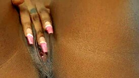 damn, this hot ebony's so horny on my bed