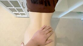 perfect huge tits big ass goddess takes raw creampie doggy till legs shake