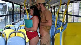 brazilian student groped fucked public bus rough outdoor