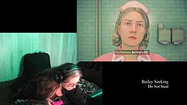 Naked Big Natural Tits BBW Brunette Long Hair Night Springs Playthrough