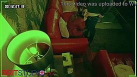 Voyeur student spies teacher fucking in panties and pantyhose during party