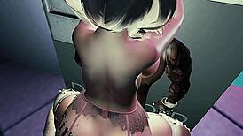 Mature Blonde Bimbo Takes Monster Big Black Cock Interracial Couple Pound