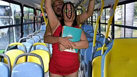 brazilian student groped fucked public bus rough outdoor