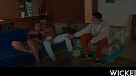 Blonde Babe Fingers Juicy Pussy and Big Tits in Wicked Valley Betrayal Ride