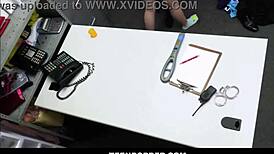 petite brunette teen shoplifter reese robbins fucked hard after strip