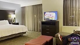 muscular bodybuilder ecko belle rides cougar housewife in interracial wrestling foreplay