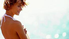 Skinny Ukrainian Lilit Ariel Poses Naked on Rocks