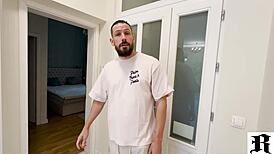 Petite beauty Rosina lures Hume in with her lingerie tease then begs for rough wet pussy pounding.