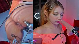 colombian latina slut submits to sensual machine sucking her small tits pussy while vibrator dominates missionary