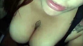 redhead slut punished with cocks in mouth at swing house then cuckold creampie