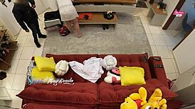 hot wife thay ksada takes delivery boy's cock deep on sofa cuckold style 🔥🍆