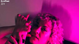 Two queens tease with feet play and hairy armpits in fetish fun