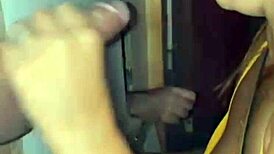 redhead slut punished with cocks in mouth at swing house then cuckold creampie